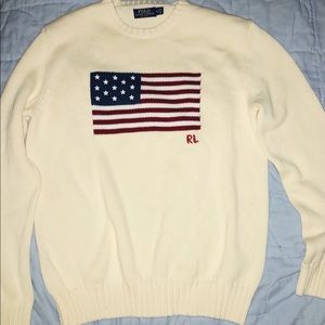 Polo Ralph Lauren USA Flag Big Logo Sweater